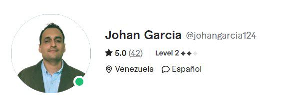 Fiverr perfil Johan