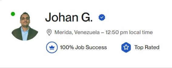 Upwork reputacion de perfil Johan » Quickbooks