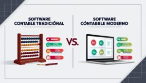 Leonardo Phoenix A vibrant infographic comparing traditional a 3 » herramientas para la contabilidad