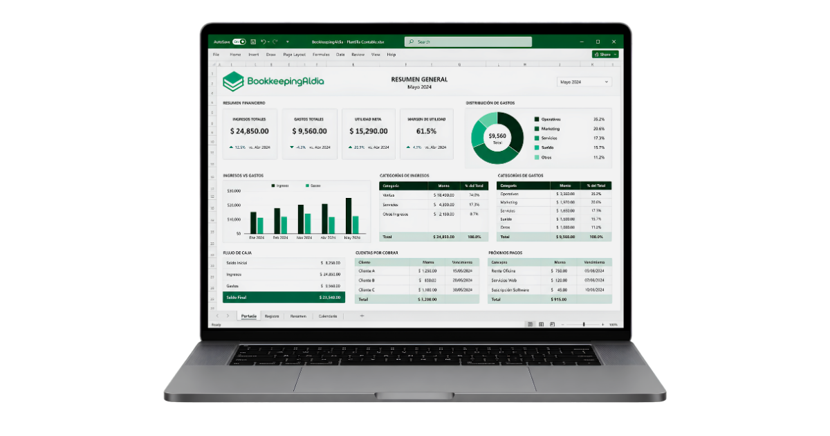 Plantilla en Excel